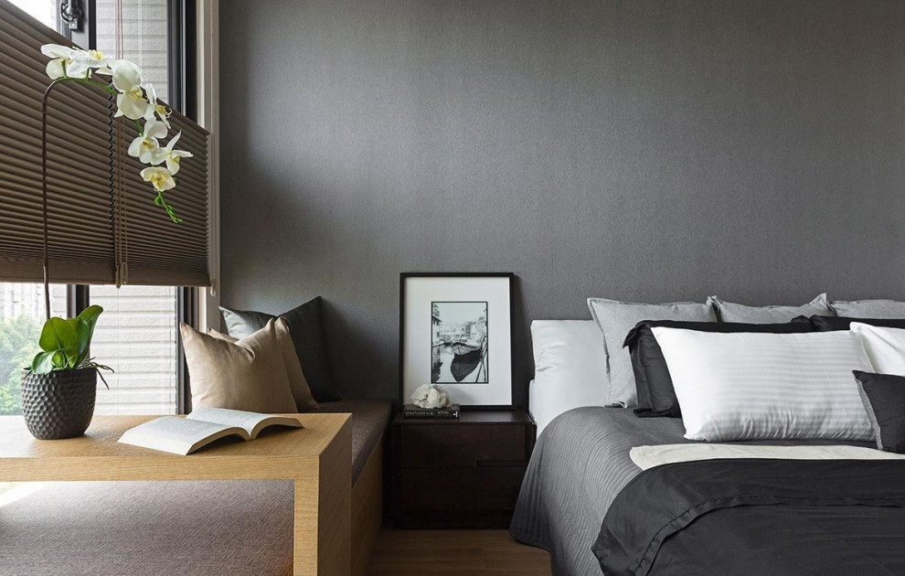 Лаконичный интерьер квартиры с кабинетом и детской комнатой от L DESIGN