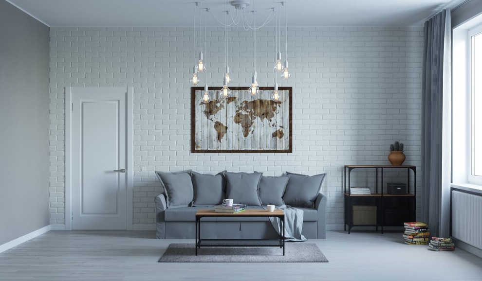 Дизайн интерьера в стиле лофт, наб. Массалитинова, Воронеж