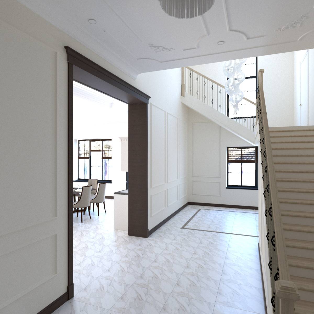 Интерьер с элементами классики