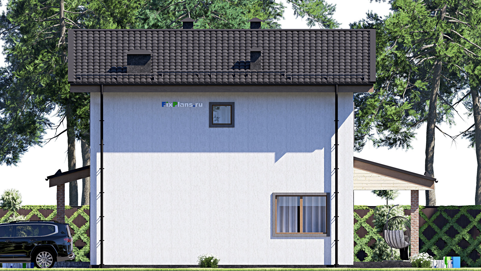 Проект двухэтажного дома 9х14 м S141м2 F-17036