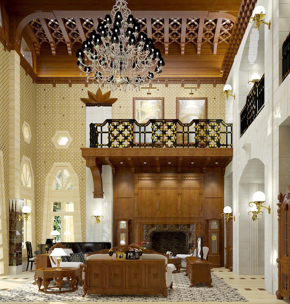 Гостиная комната в частном доме МОСКВА