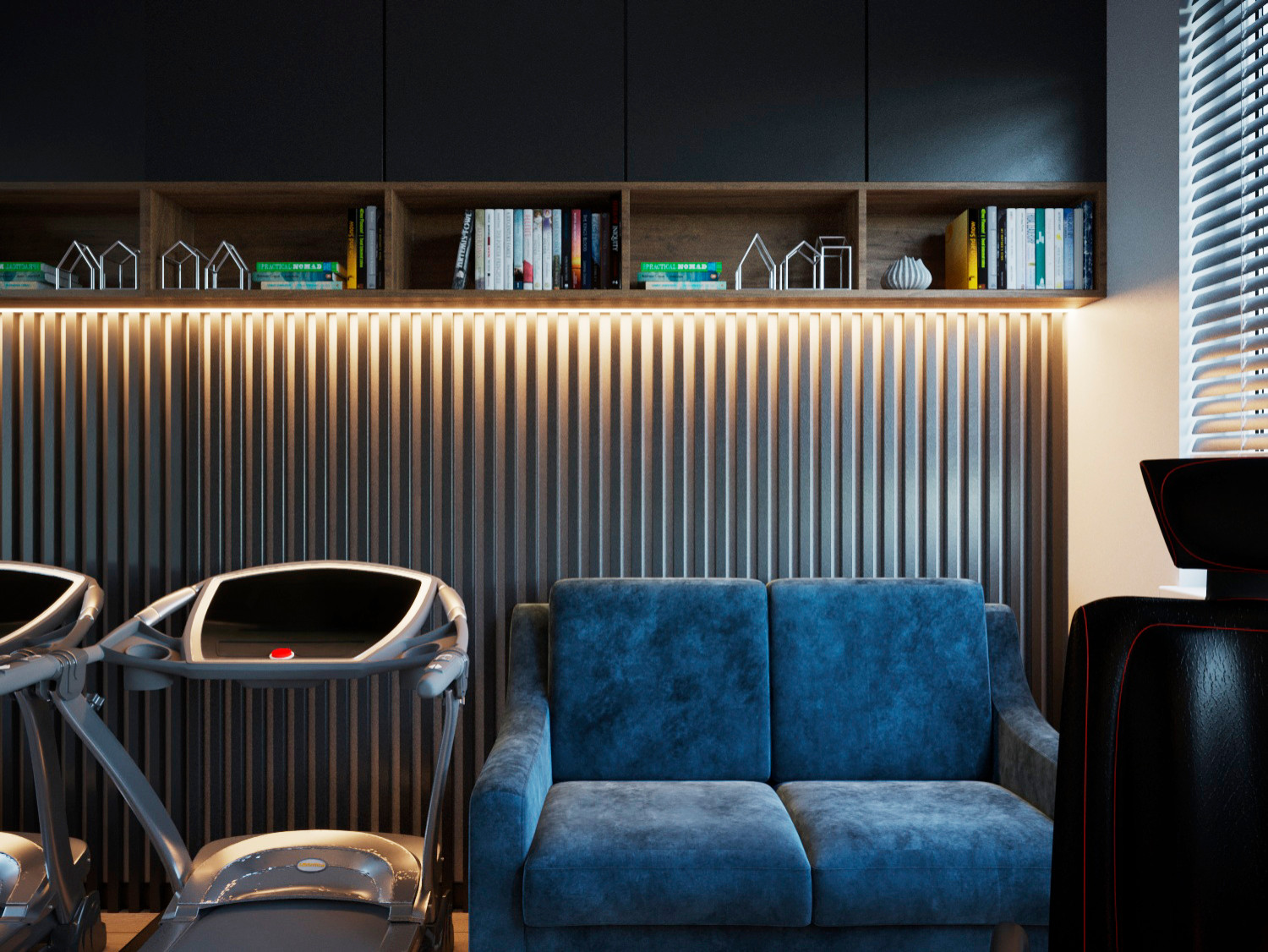 Обложка проекта: 2х Уровневая квартира 90м2 в г. Пионерском Кабинет