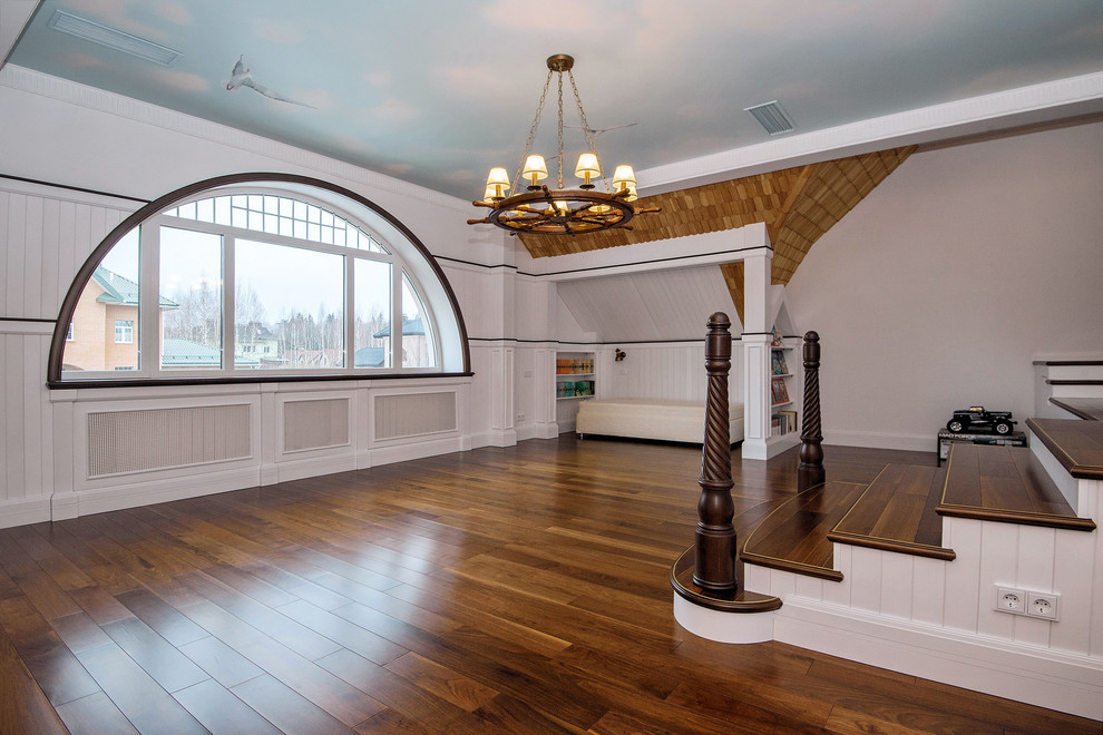 Мебель предметы интерьера в загородном доме.