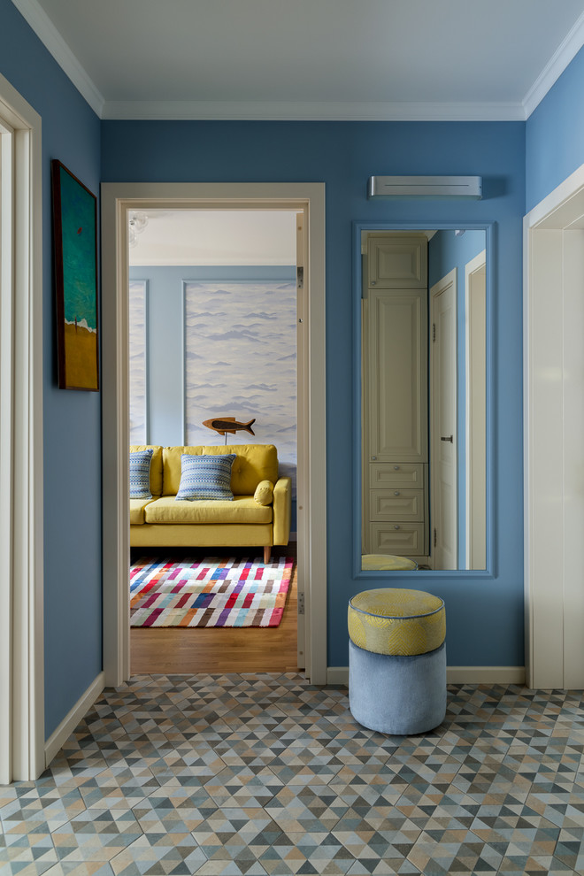 Наивное настроение. Яркая и свежая квартира в Москве.