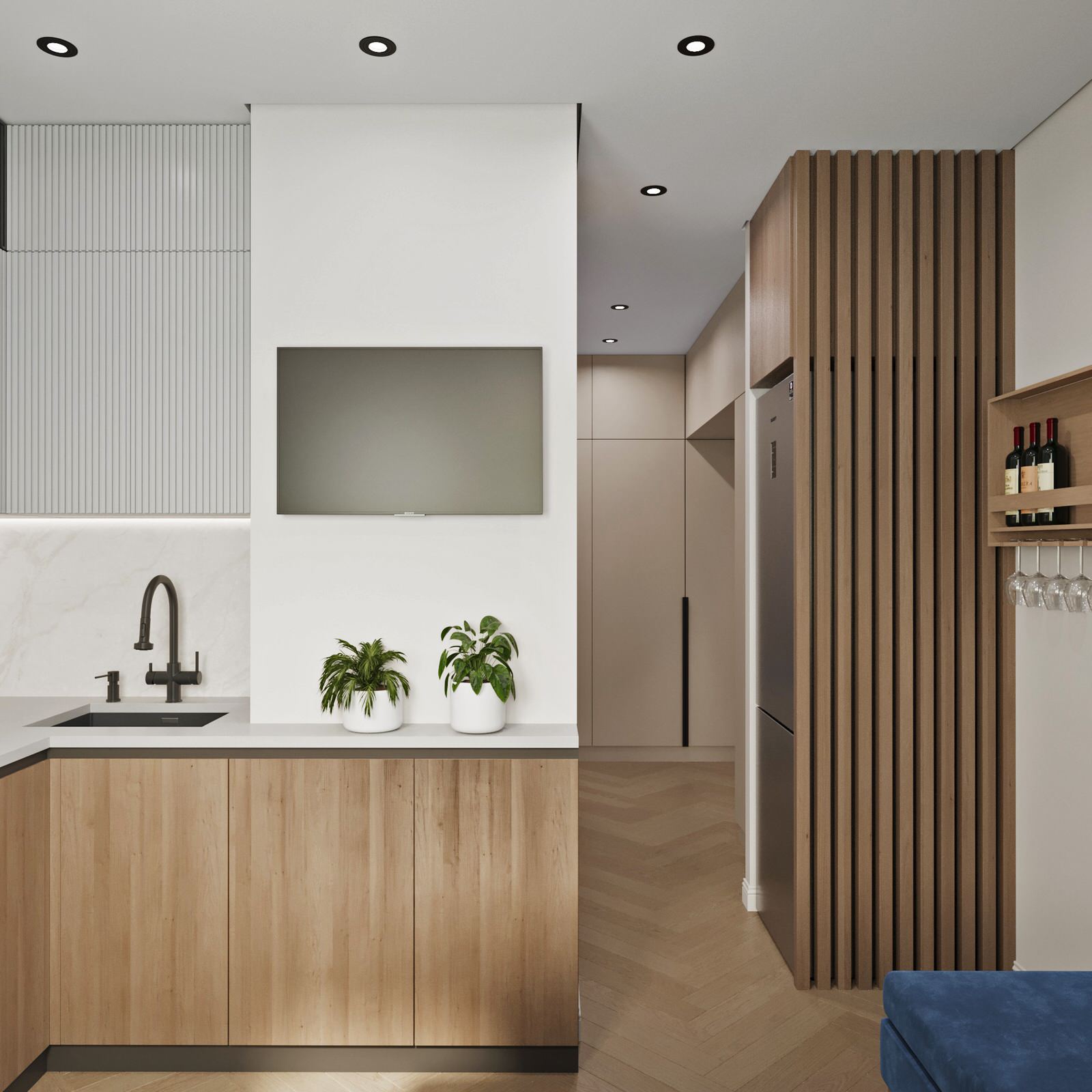 Дизайн квартиры во вторичном фонде, Кантемировская, Москва