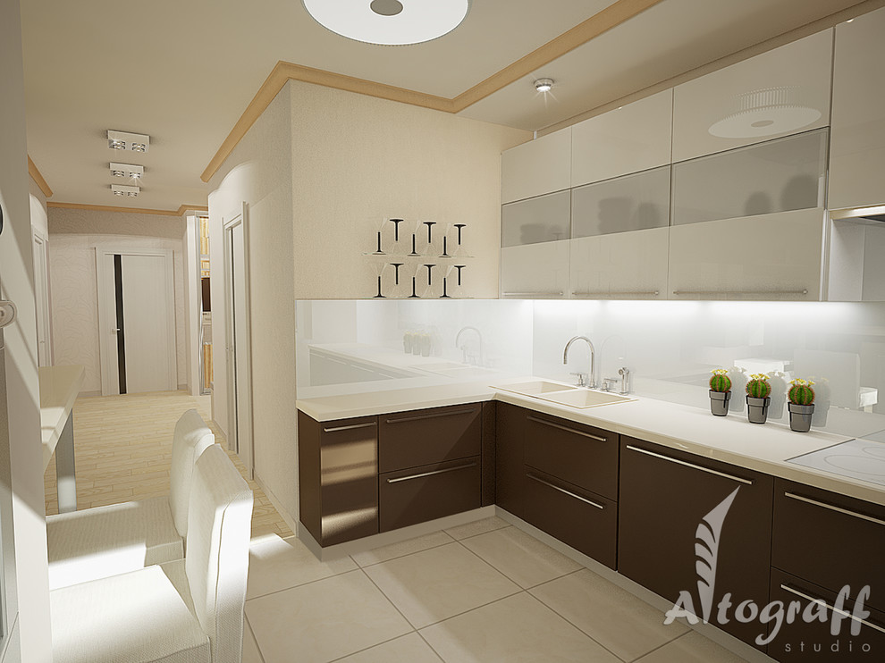 Трехкомнатная квартира в спокойной цветовой гамме