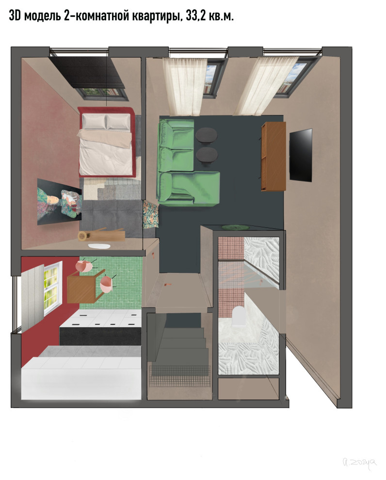 Тёплое укрытие: декорирование небольшой квартиры