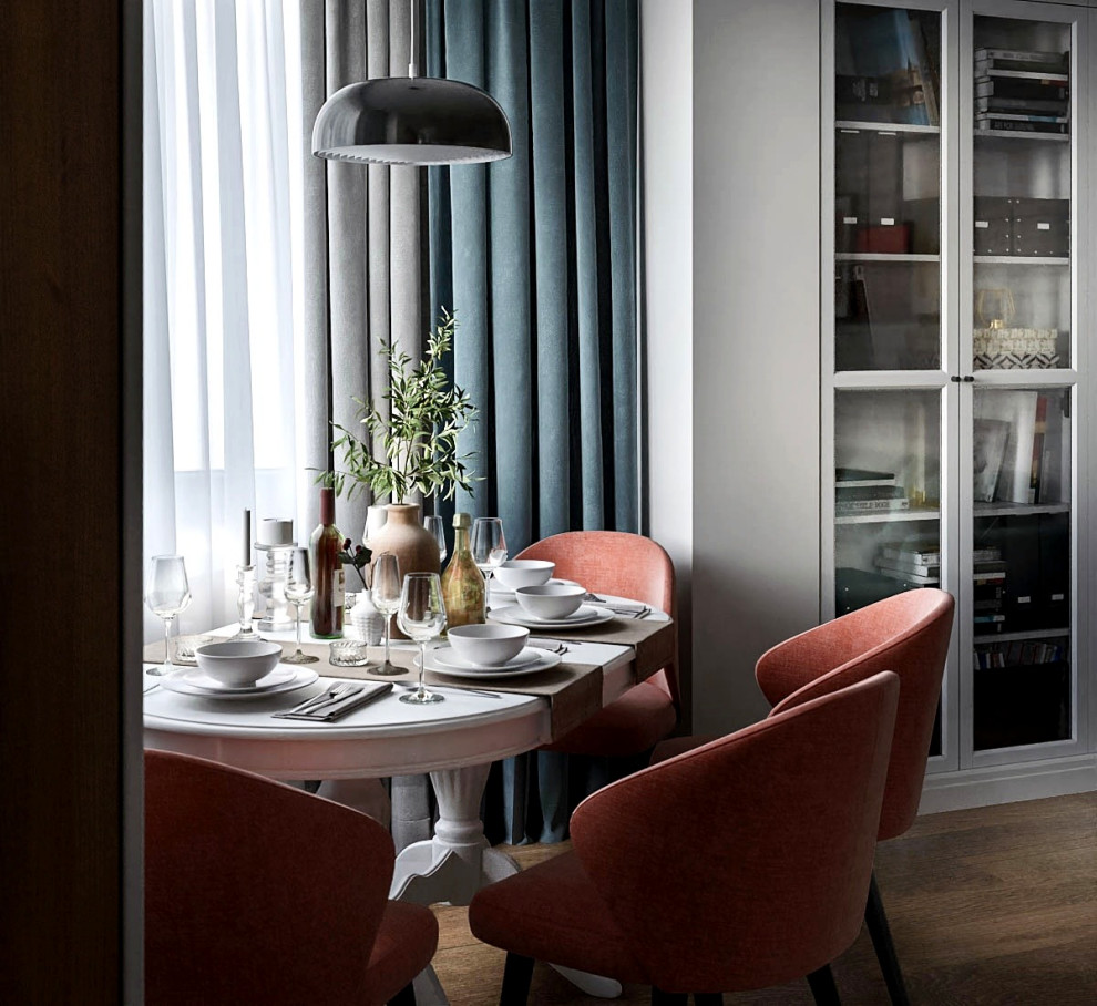 Кухня-гостиная в Скандинавском стиле.