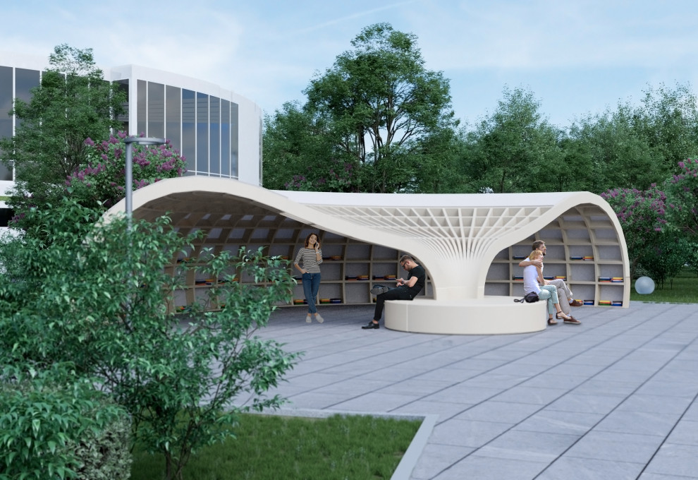 Визуализация & Ландшафтный дизайн с оранжерея