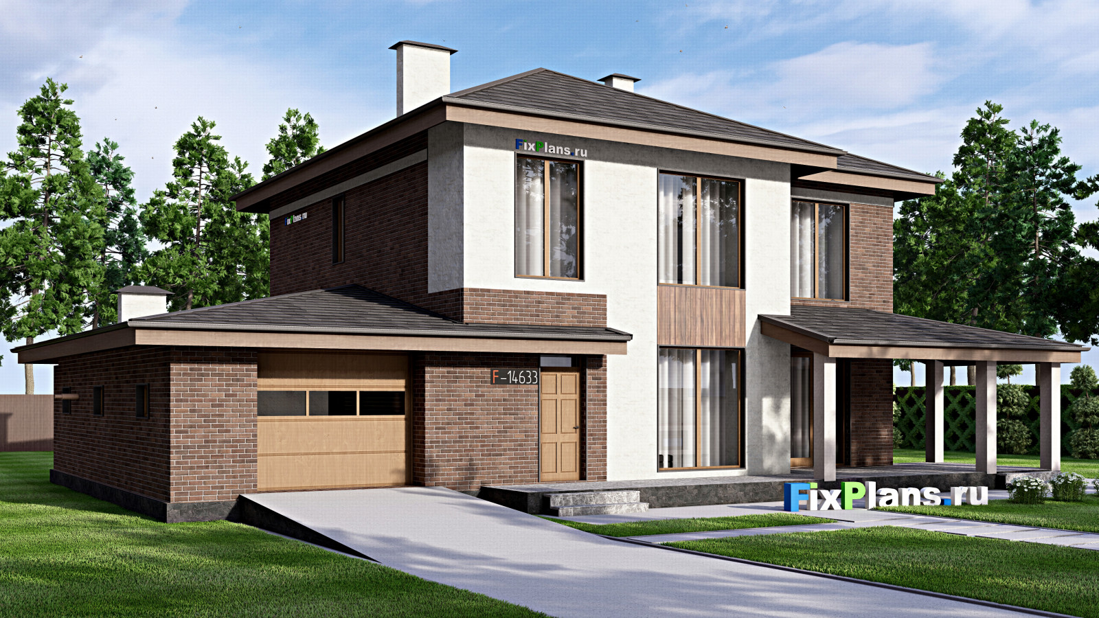 Проект двухэтажного дома 19х13 м S235м2 F-14633