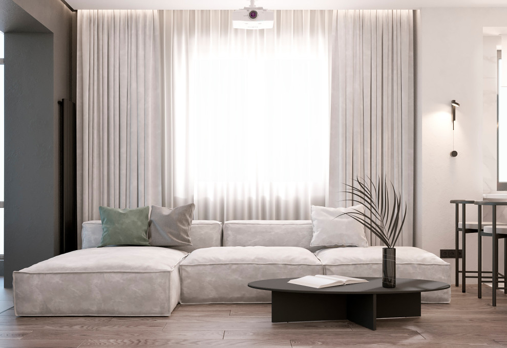 Свнетлый минималистичный интерьер