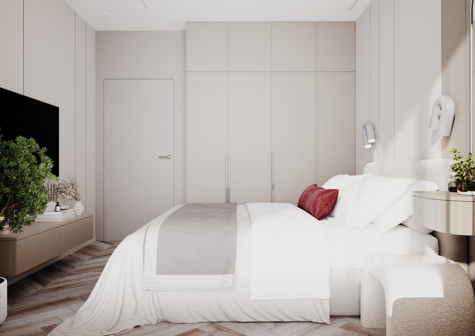 Дизайн интерьера трехкомнатной квартиры "ЖК Дежнев"