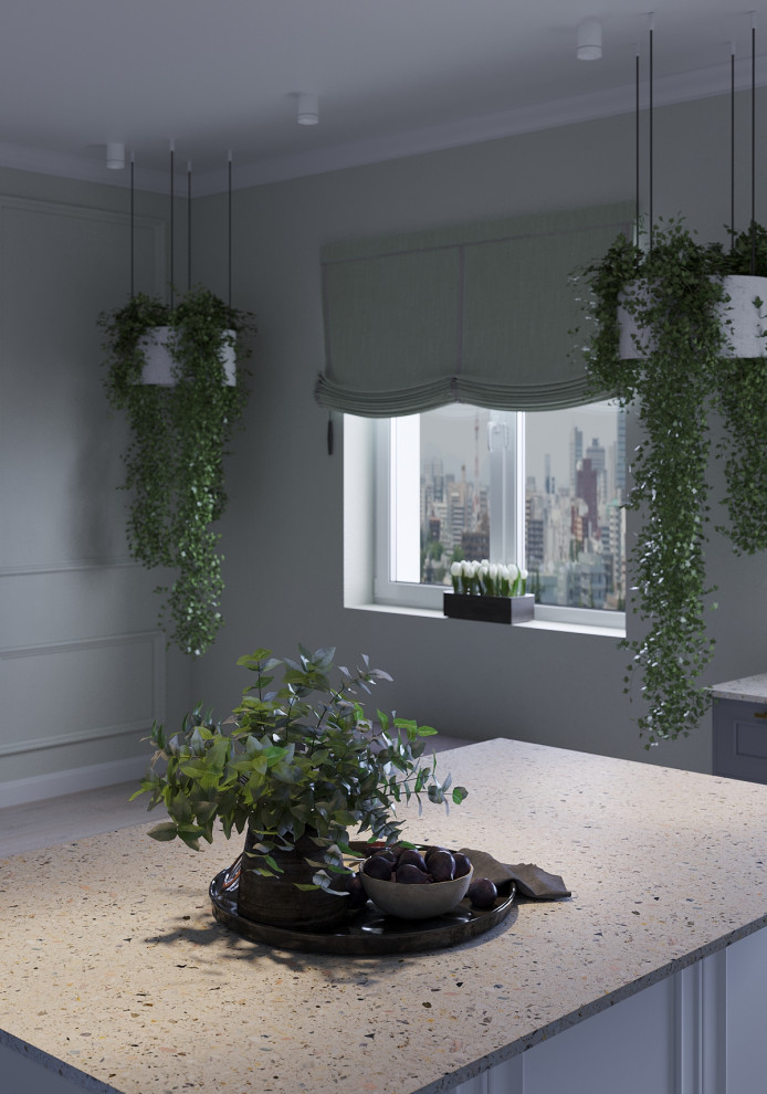 Обложка проекта: Кухня в неоклассическом стиле