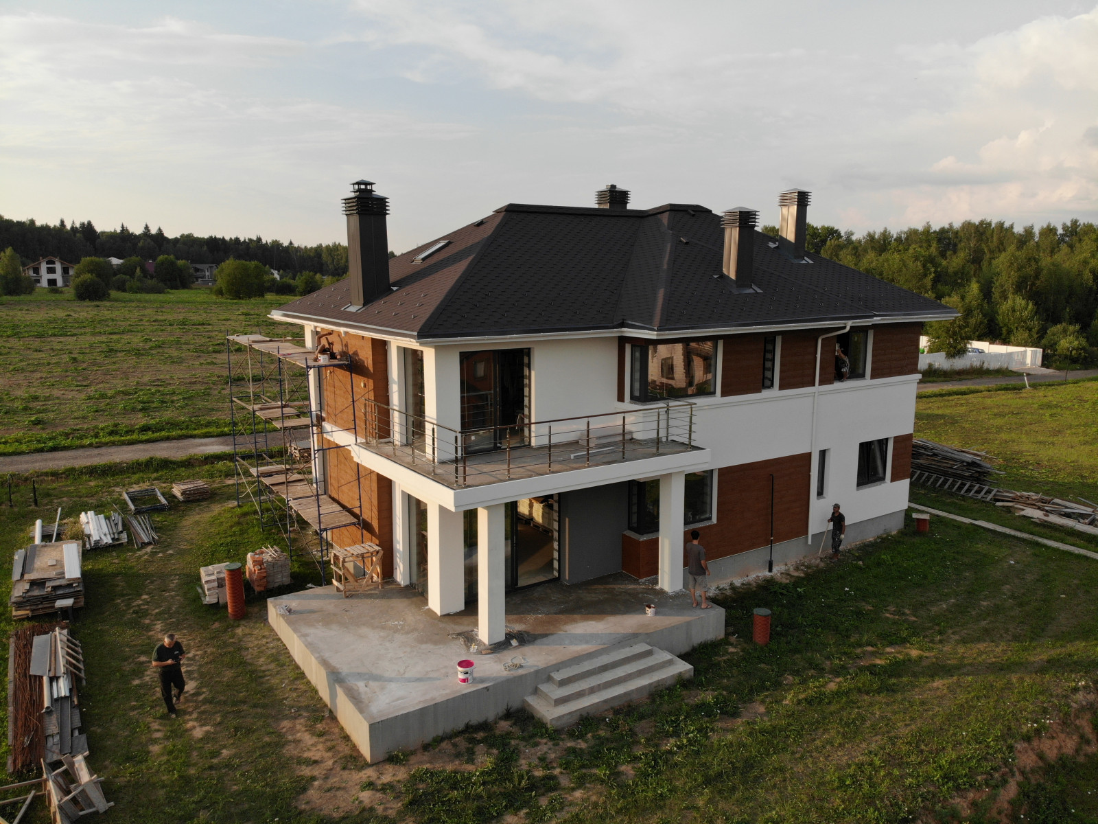 Обложка проекта: Декоративная штукатурка имитирует фактуру Дерево Visage Ceresit, газобетон и ППС