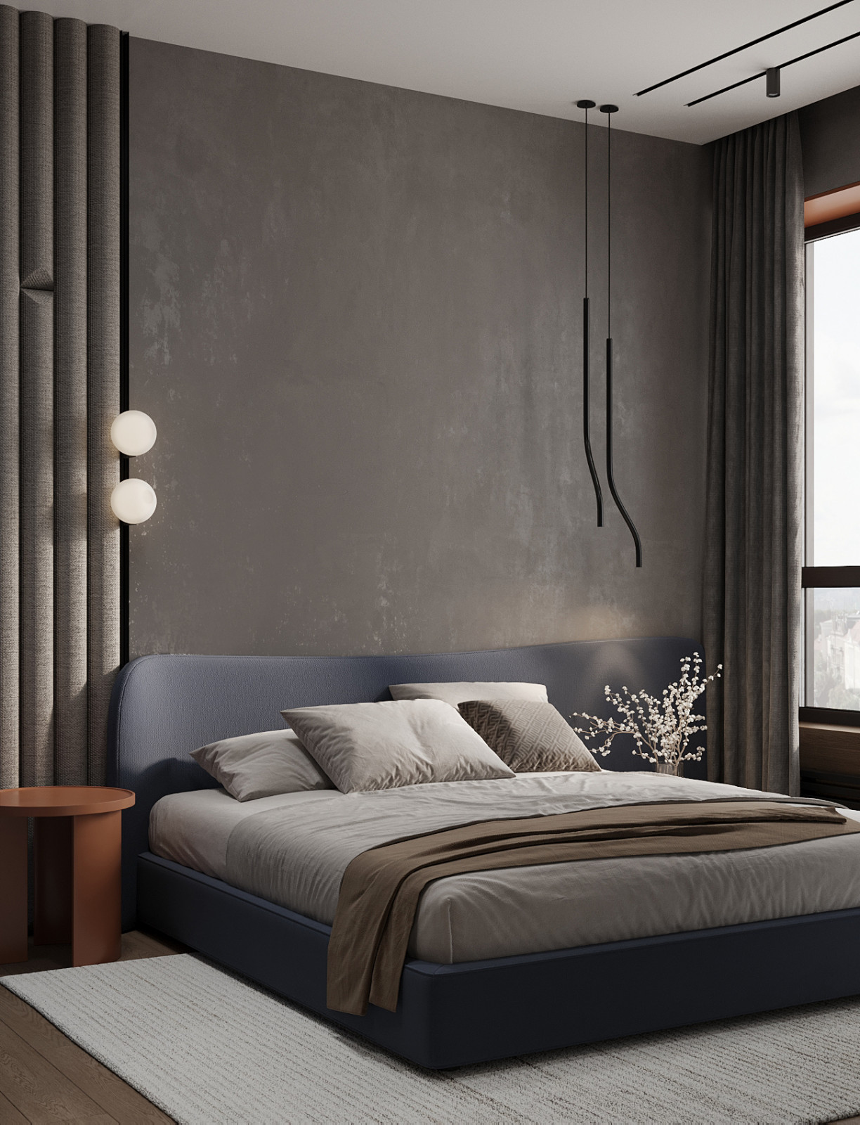 Брутальный интерьер квартиры 85 кв.м. в Москве. Проект