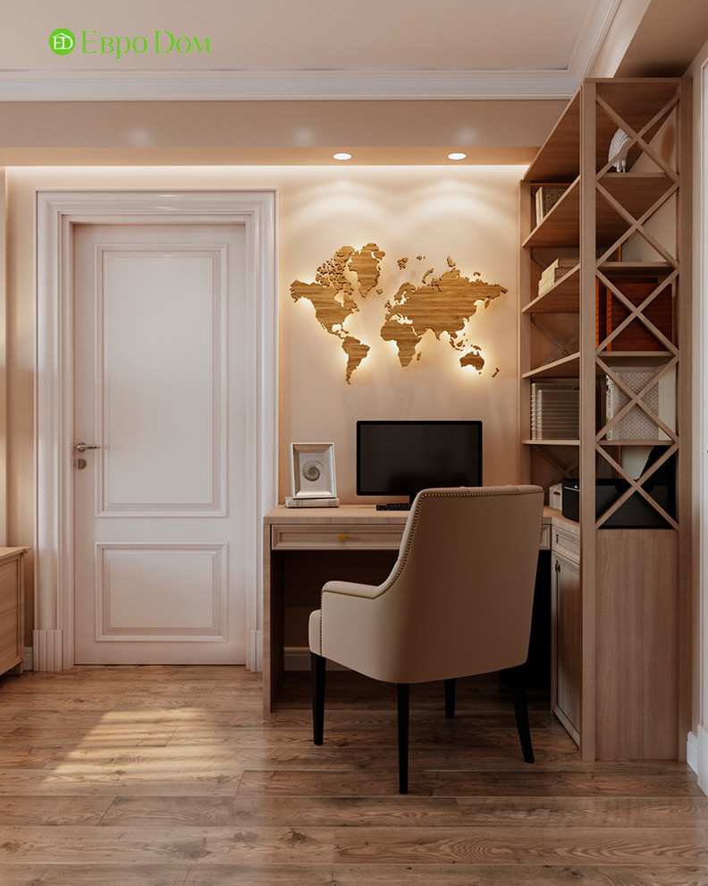 Дизайн трехкомнатной квартиры 83 кв. м в стиле неоклассика. Фото проекта