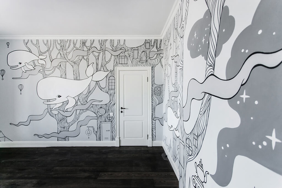 Роспись стен детской комнаты