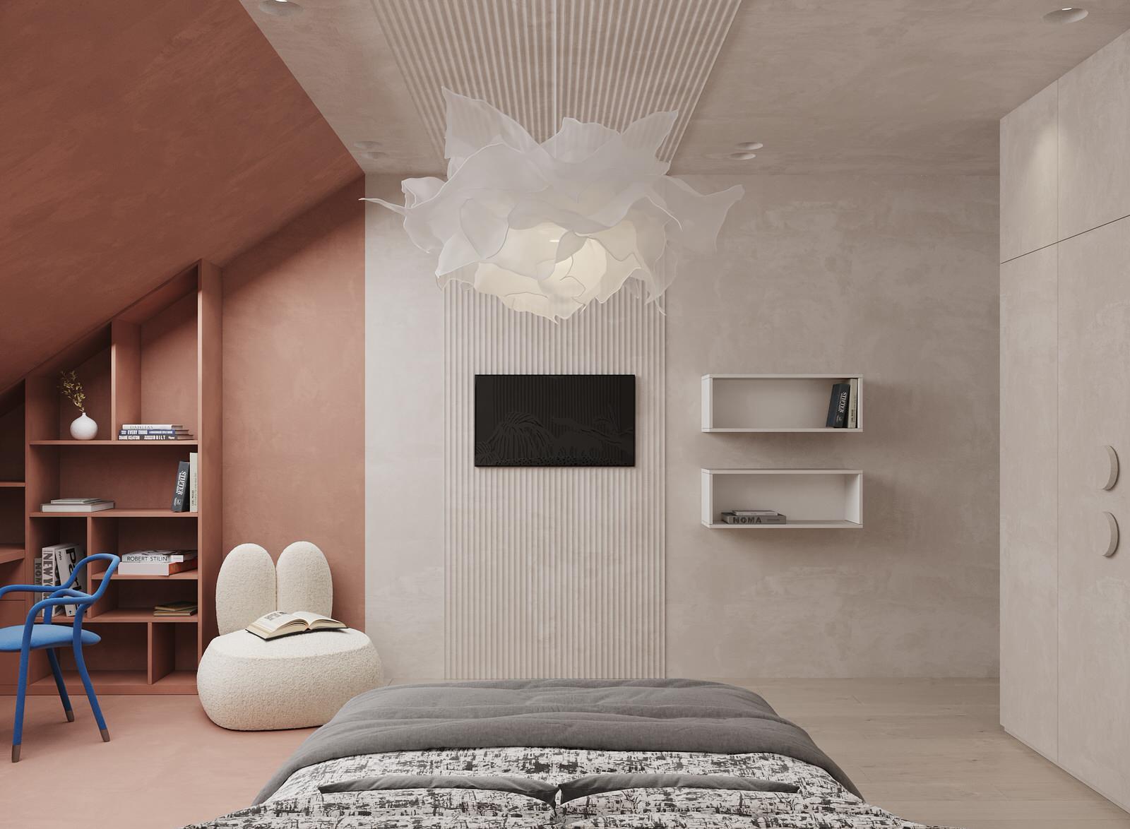 Проект двухуровневой квартиры 180 кв.м с двумя детскими