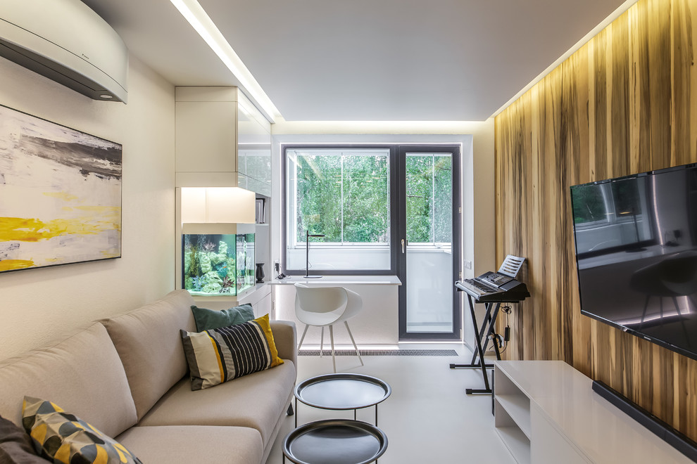 Прозрачная гостиная