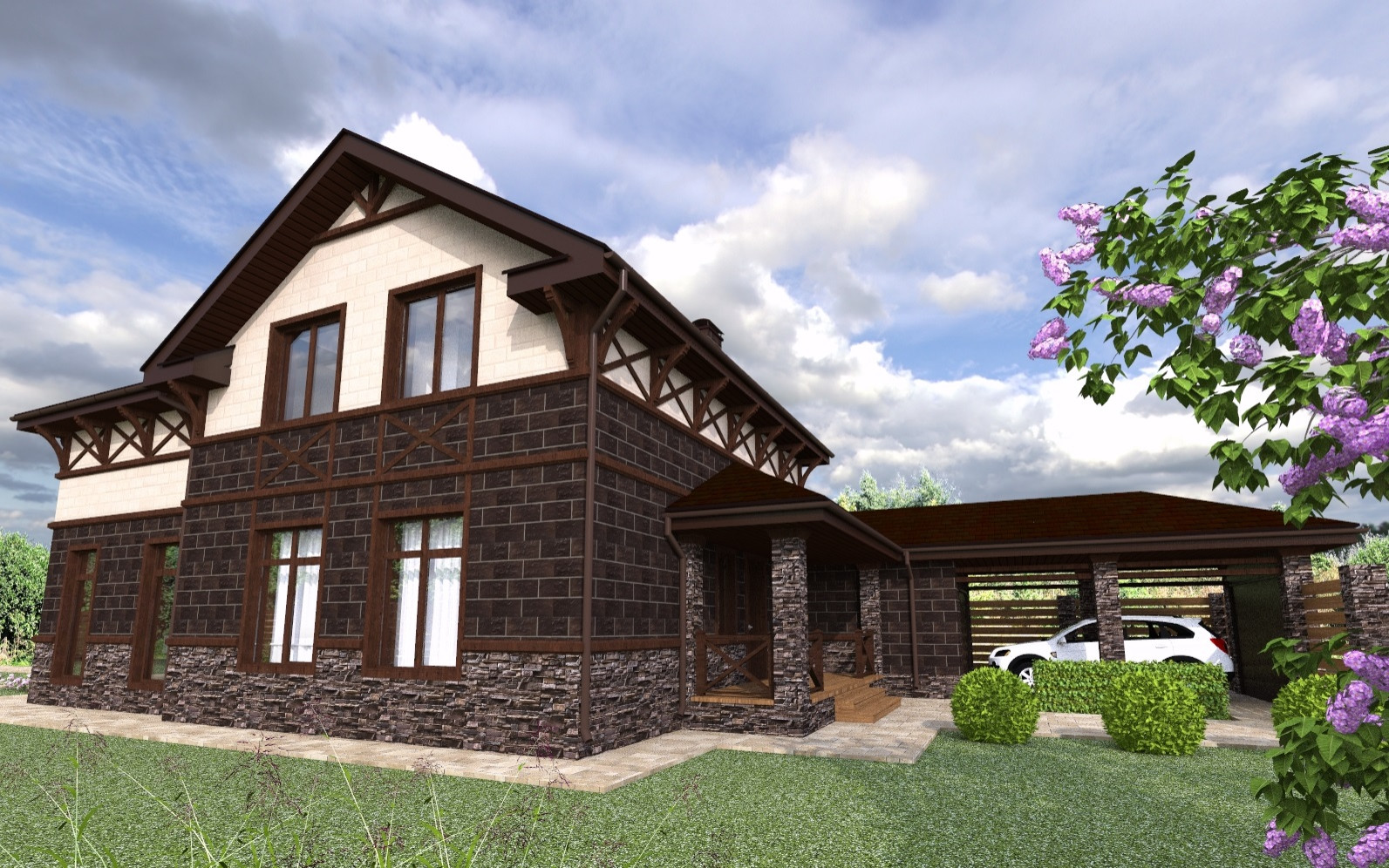 Дом из теплоблока