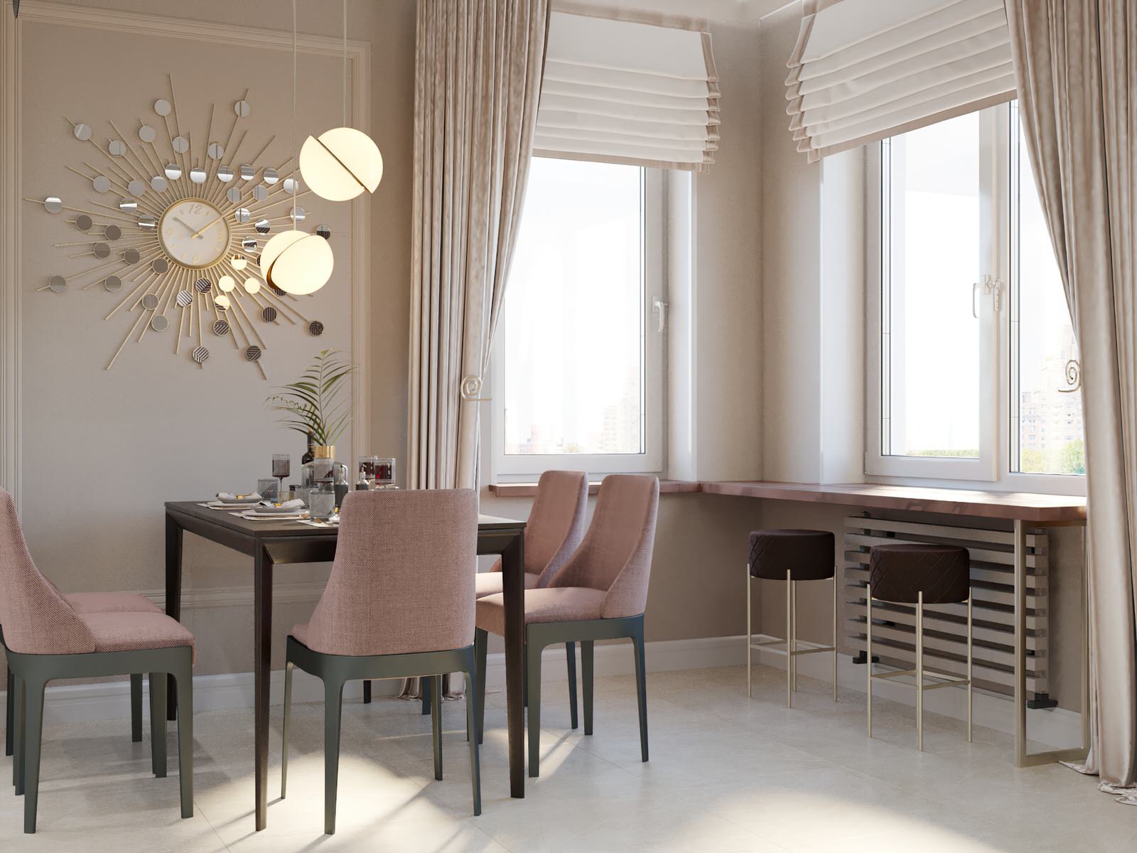 Дизайн квартиры в стиле неоклассика