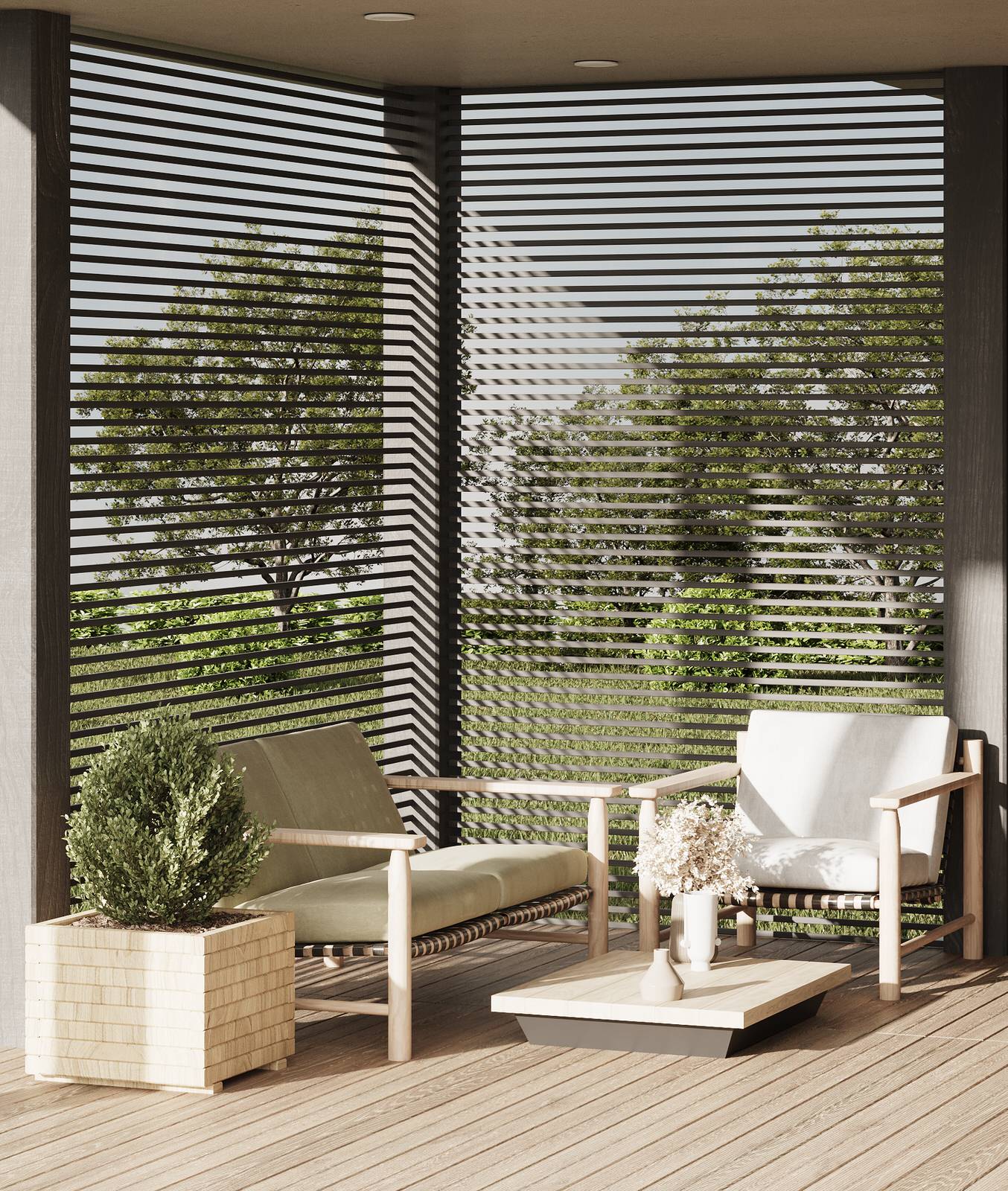 Терраса бани