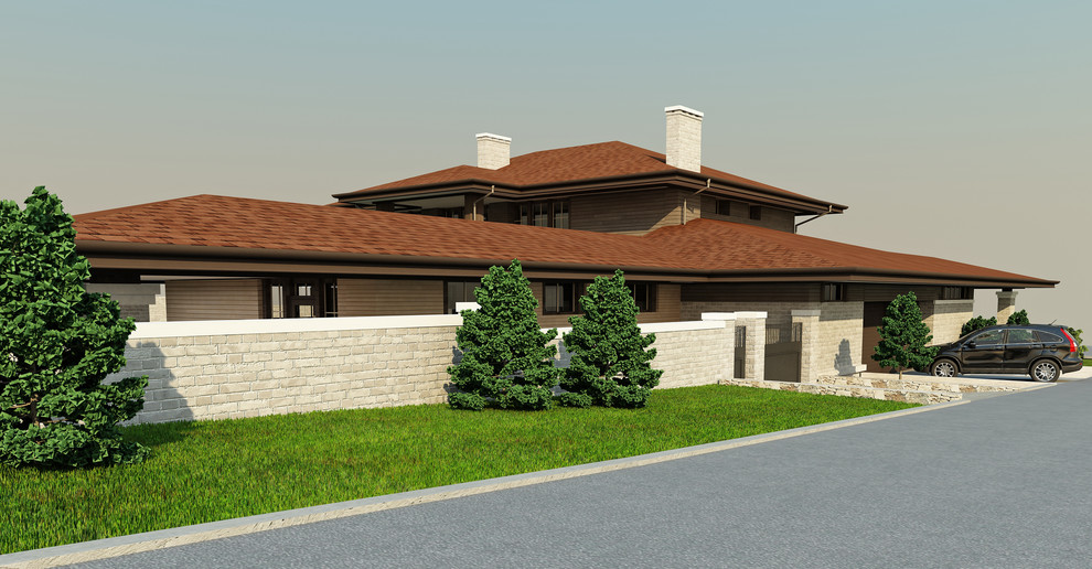 Дом в стиле Л.Райта