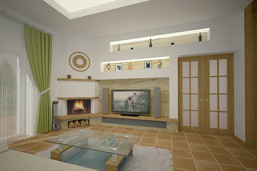 Дизайн интерьера загородного дома в Большаково