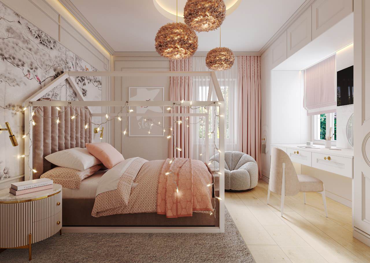 Изысканность загородного дома в смешанном стиле Ар Деко и Американской классики