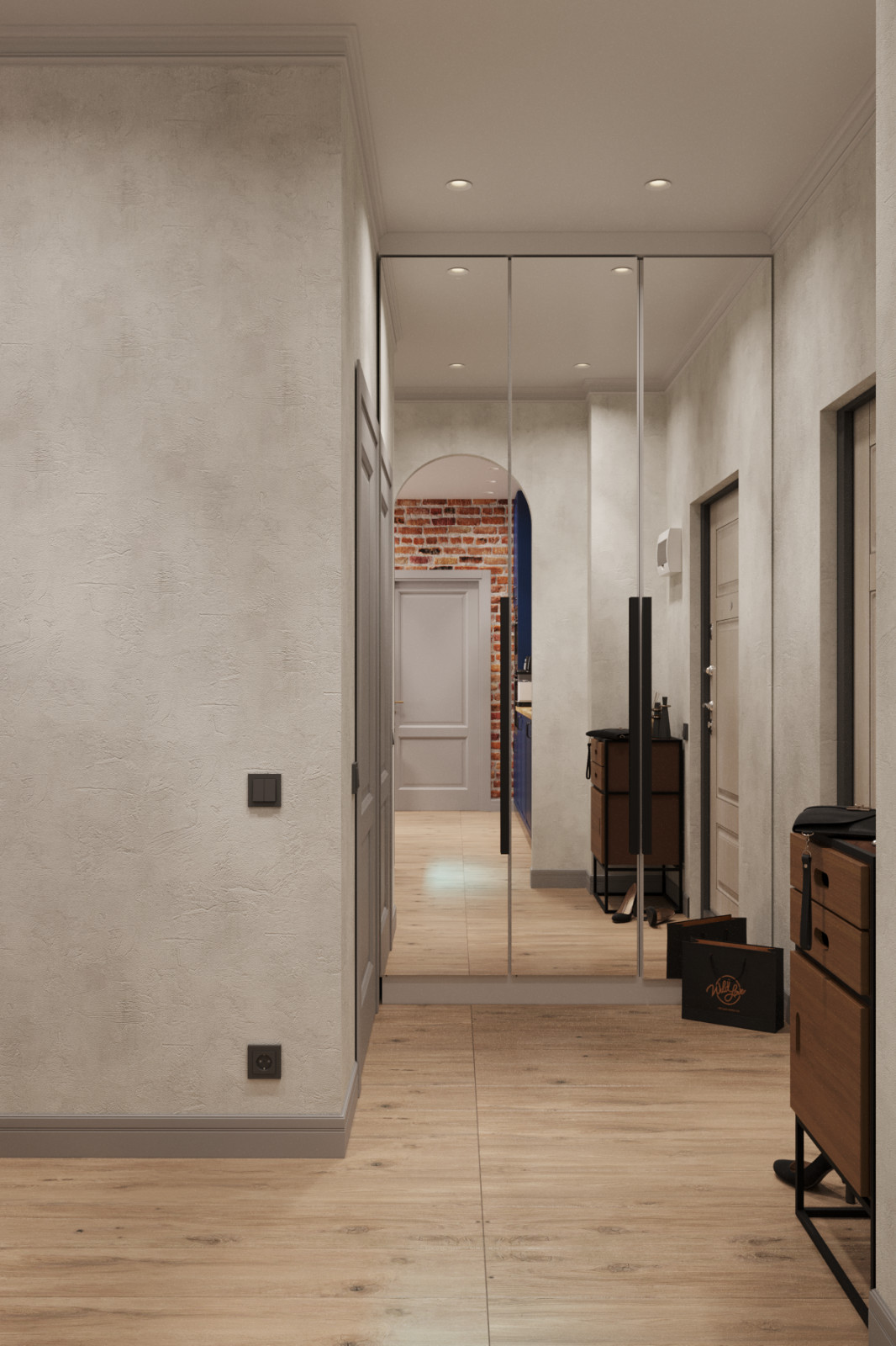 Квартира в стиле эклектика с сочетанием Лофта, Сканди и немного Востока.