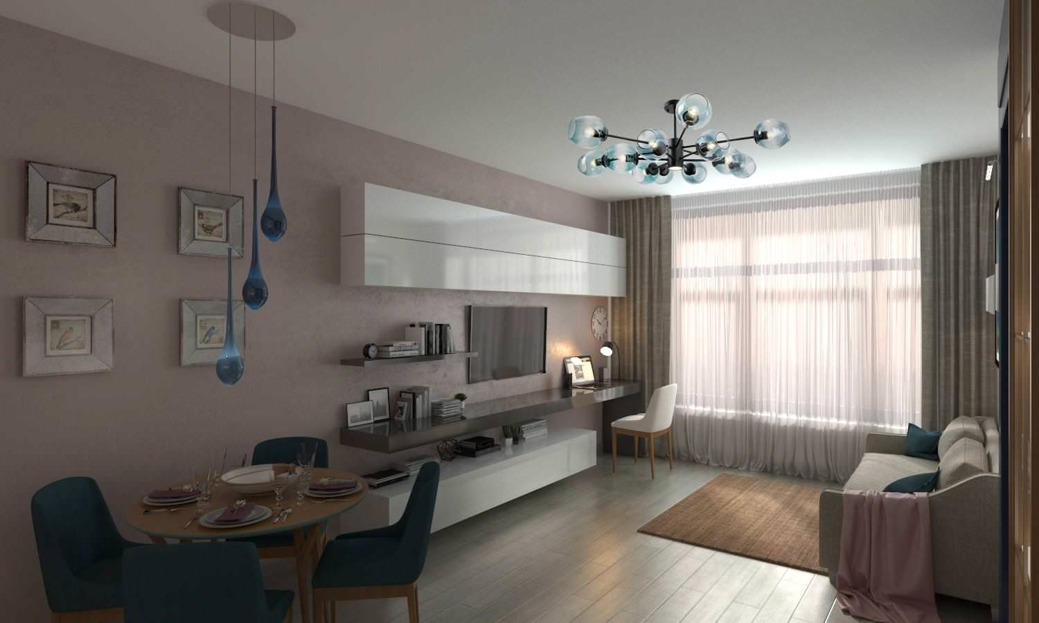 Проект квартиры "Капучино и МОРЕ"