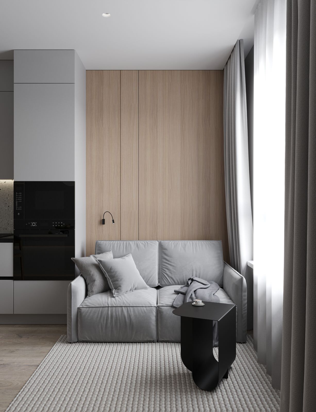 Проект квартиры для молодой семьи в Екатеринбурге.