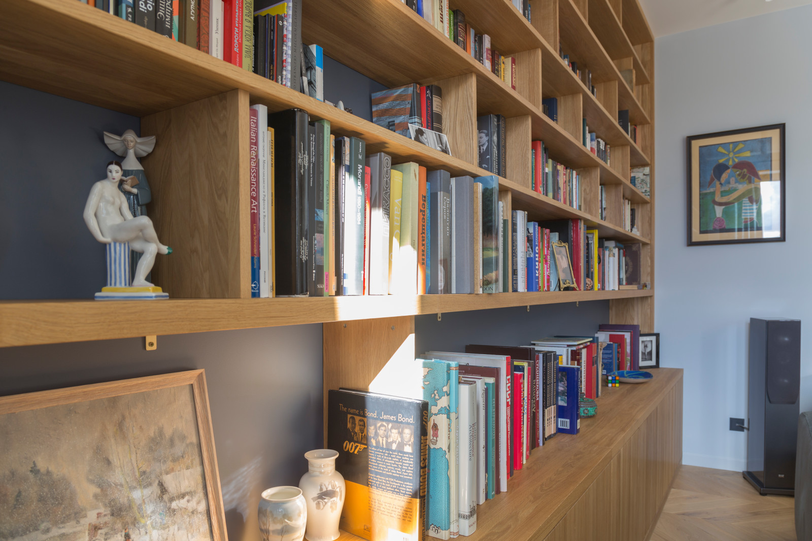 Библиотека из массива дуба в масле