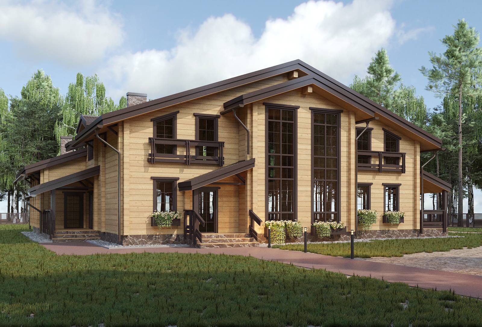 Дом из клееного бруса