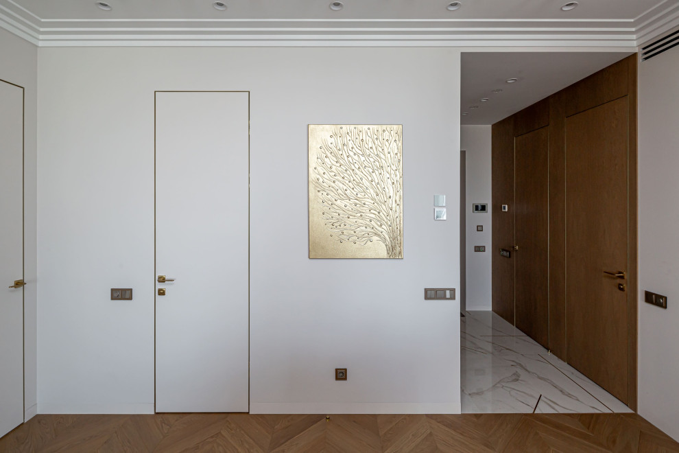 Реализованный дизайн проект четырехкомнатной квартиры 112 кв. м.