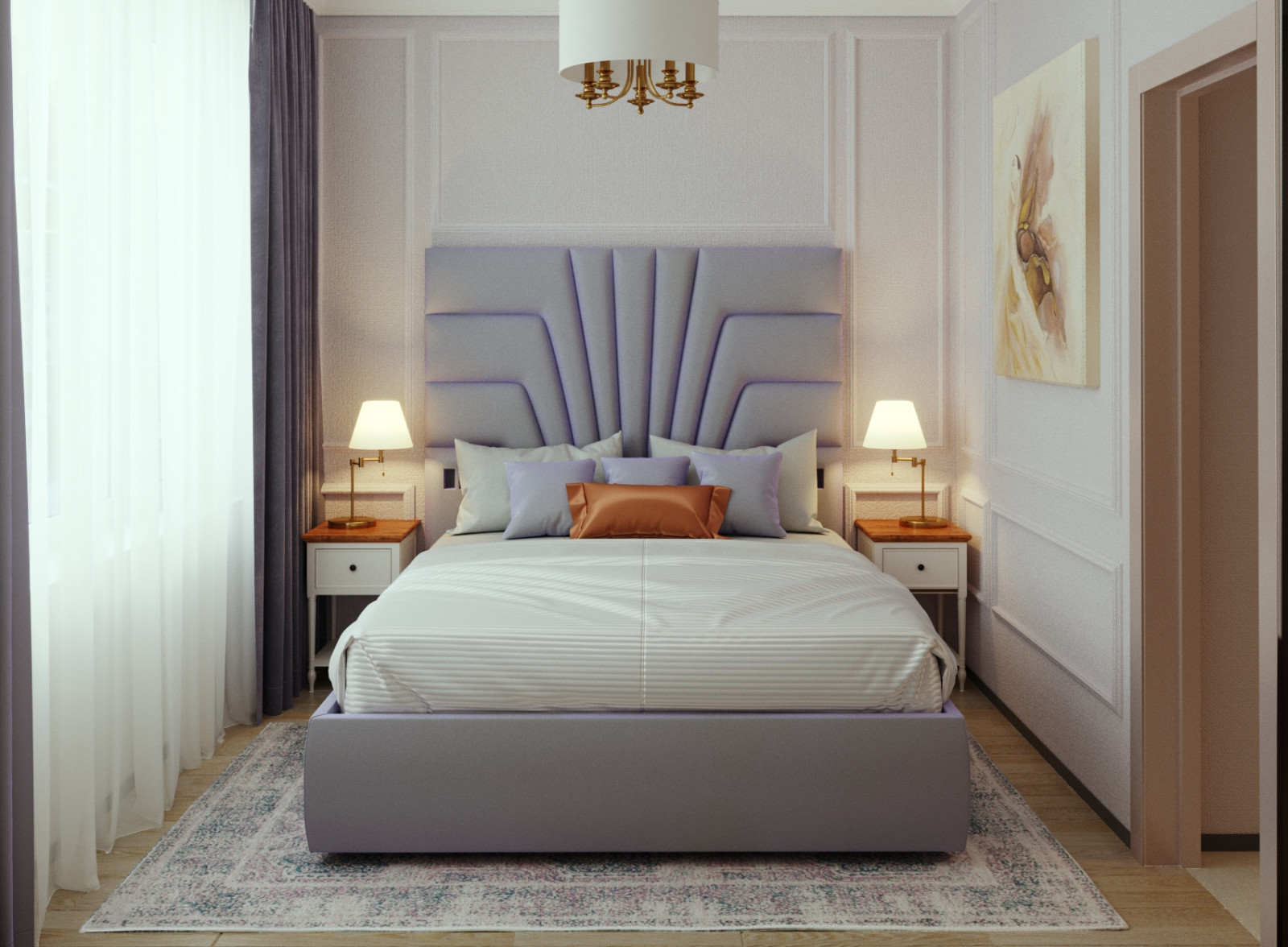 визуализация дизайн-проекта В Нео Классике