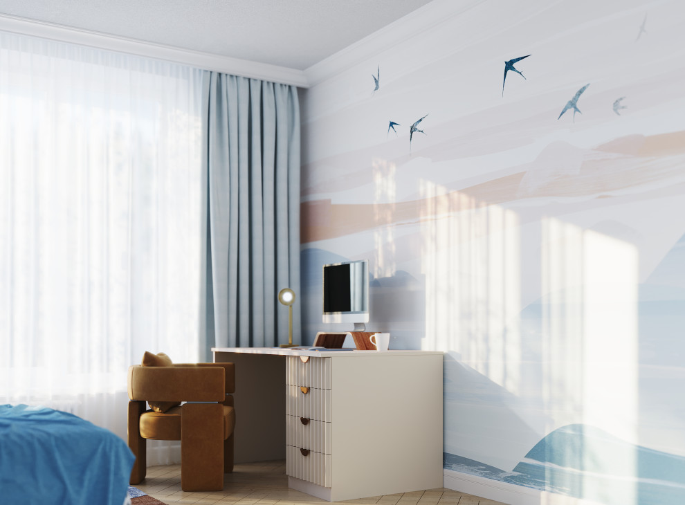 Дизайн проект интерьера коттеджа 140 кв.м.