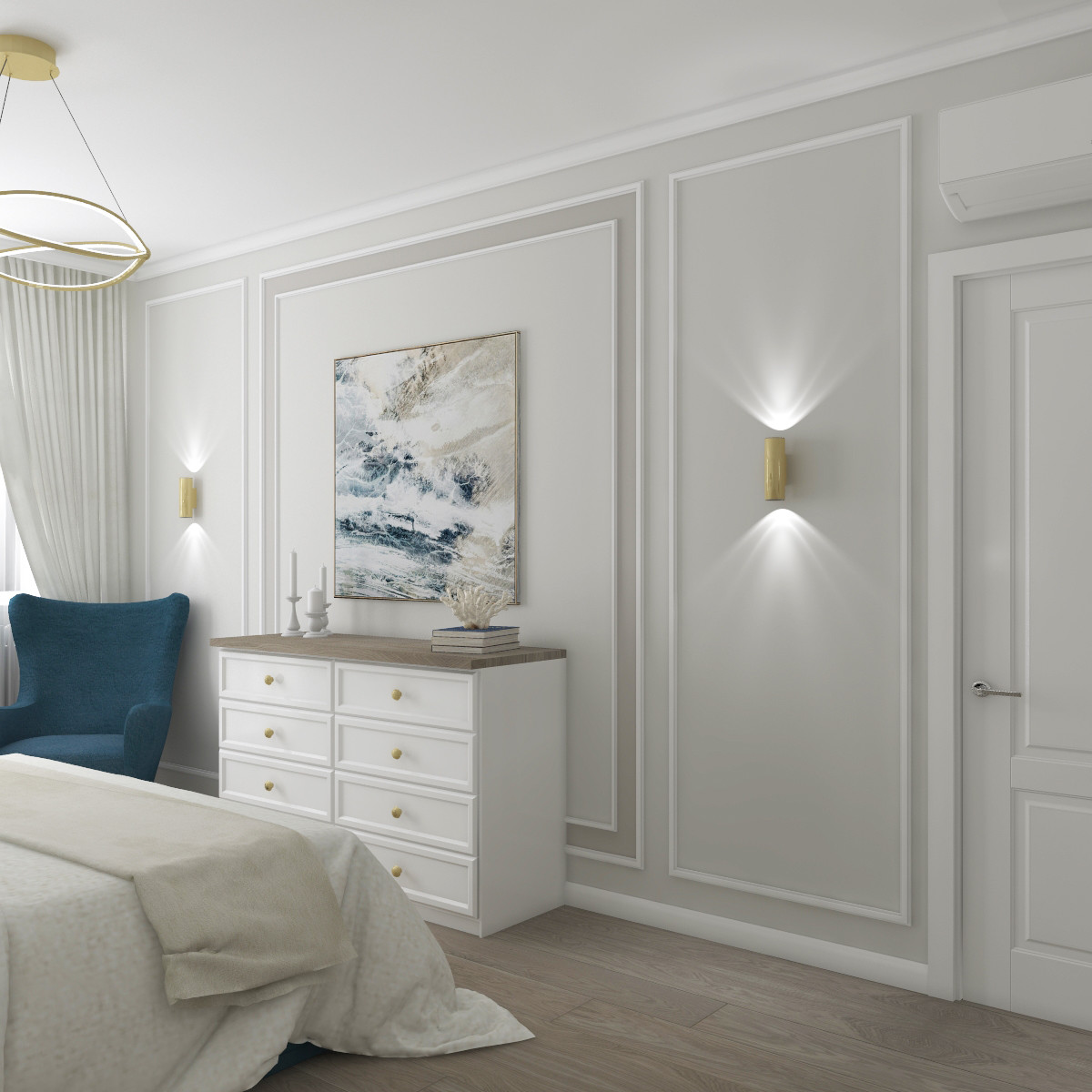 Дизайн квартиры "Золотая линия"