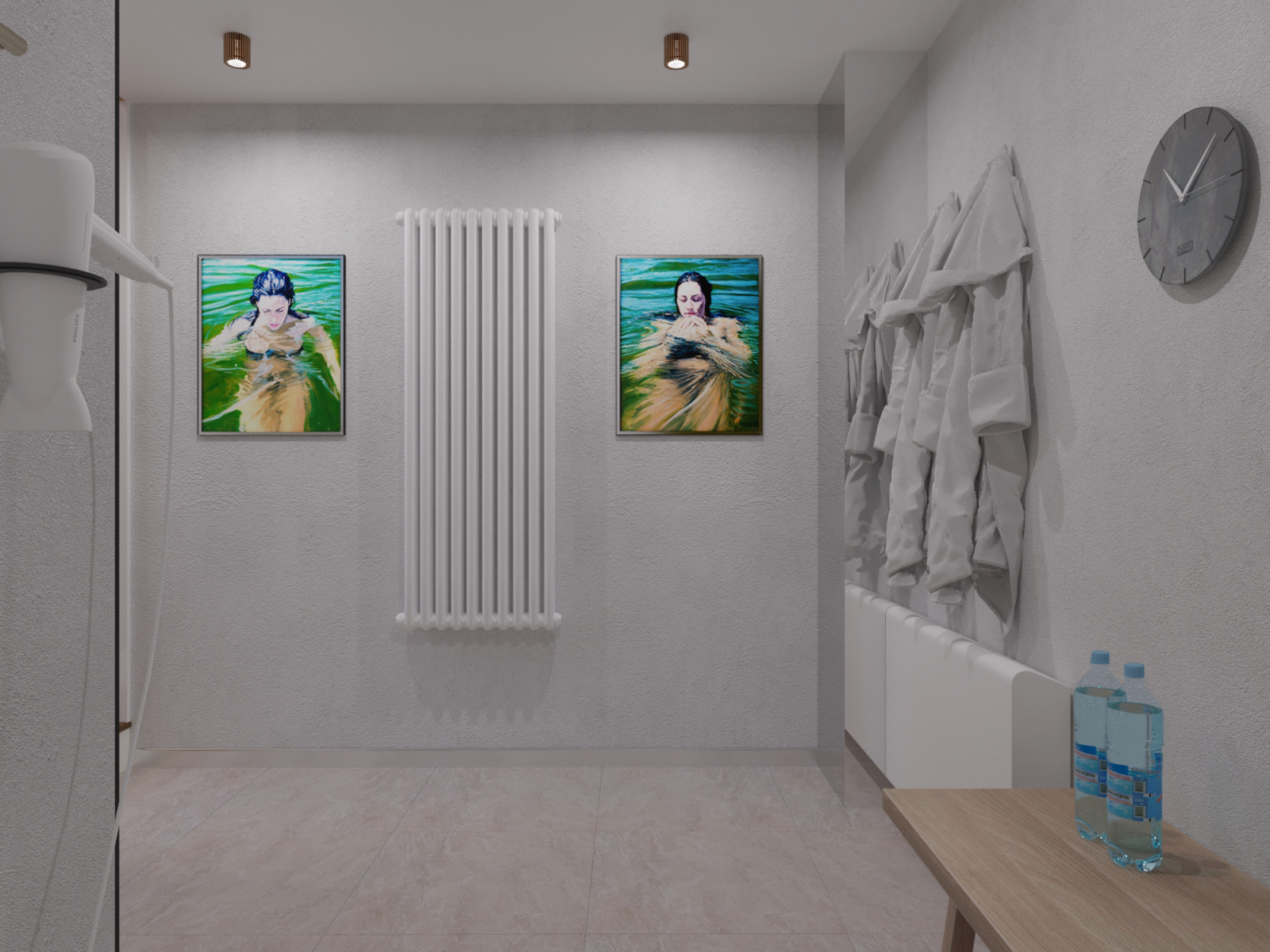 Бассейн в помещении уличного гаража