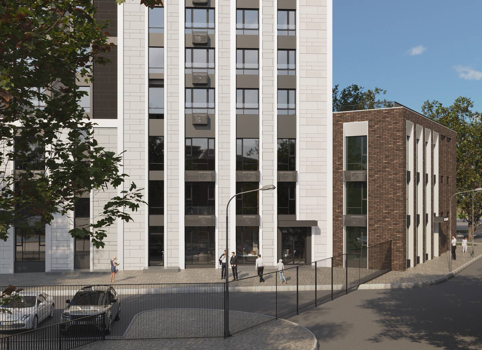 ВИЗУАЛИЗАЦИЯ МНОГОЭТАЖНОГО ЗДАНИЯ В г. УФА.