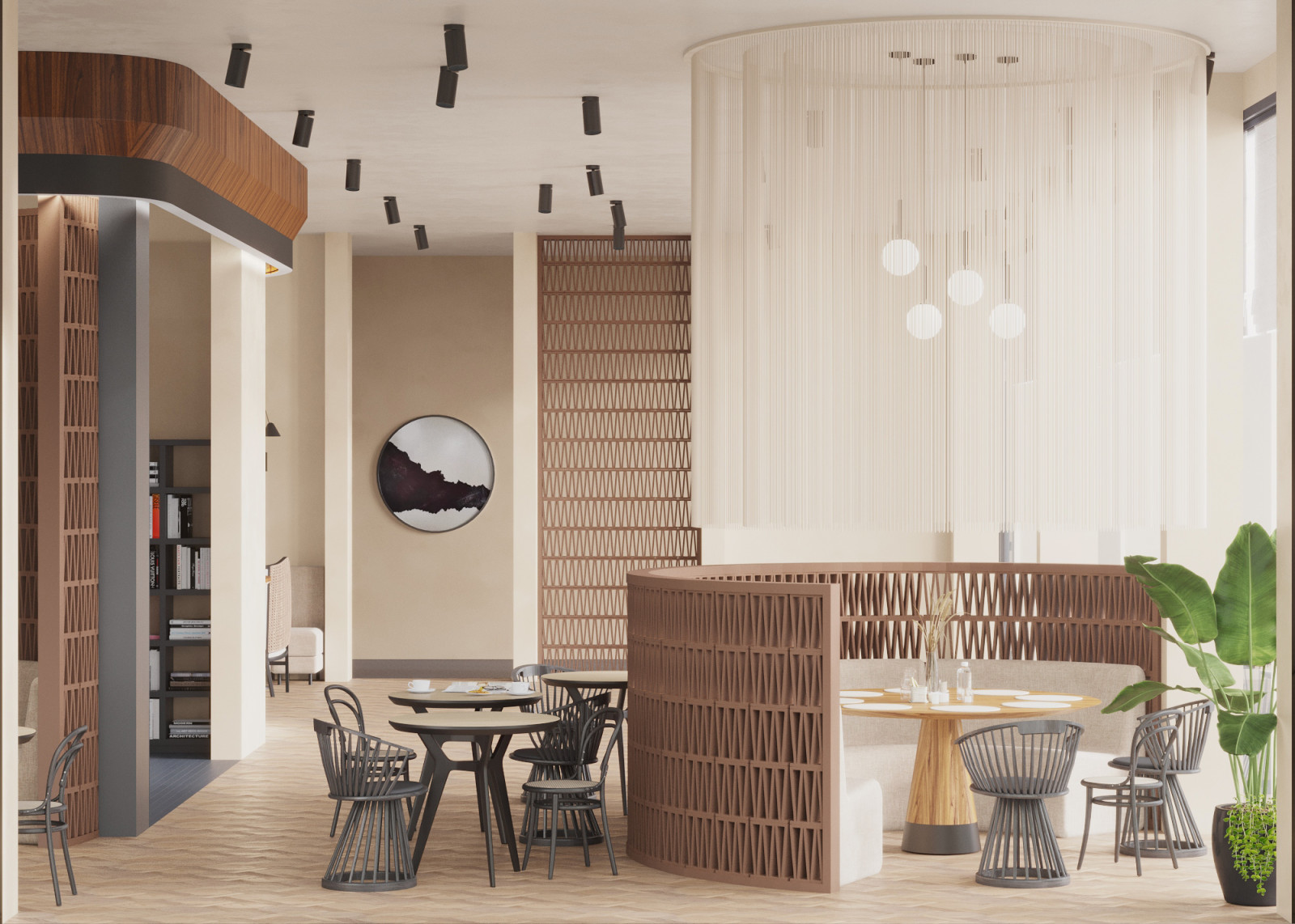 Обложка проекта: Ресторан с книжным магазином "Мыслитель"