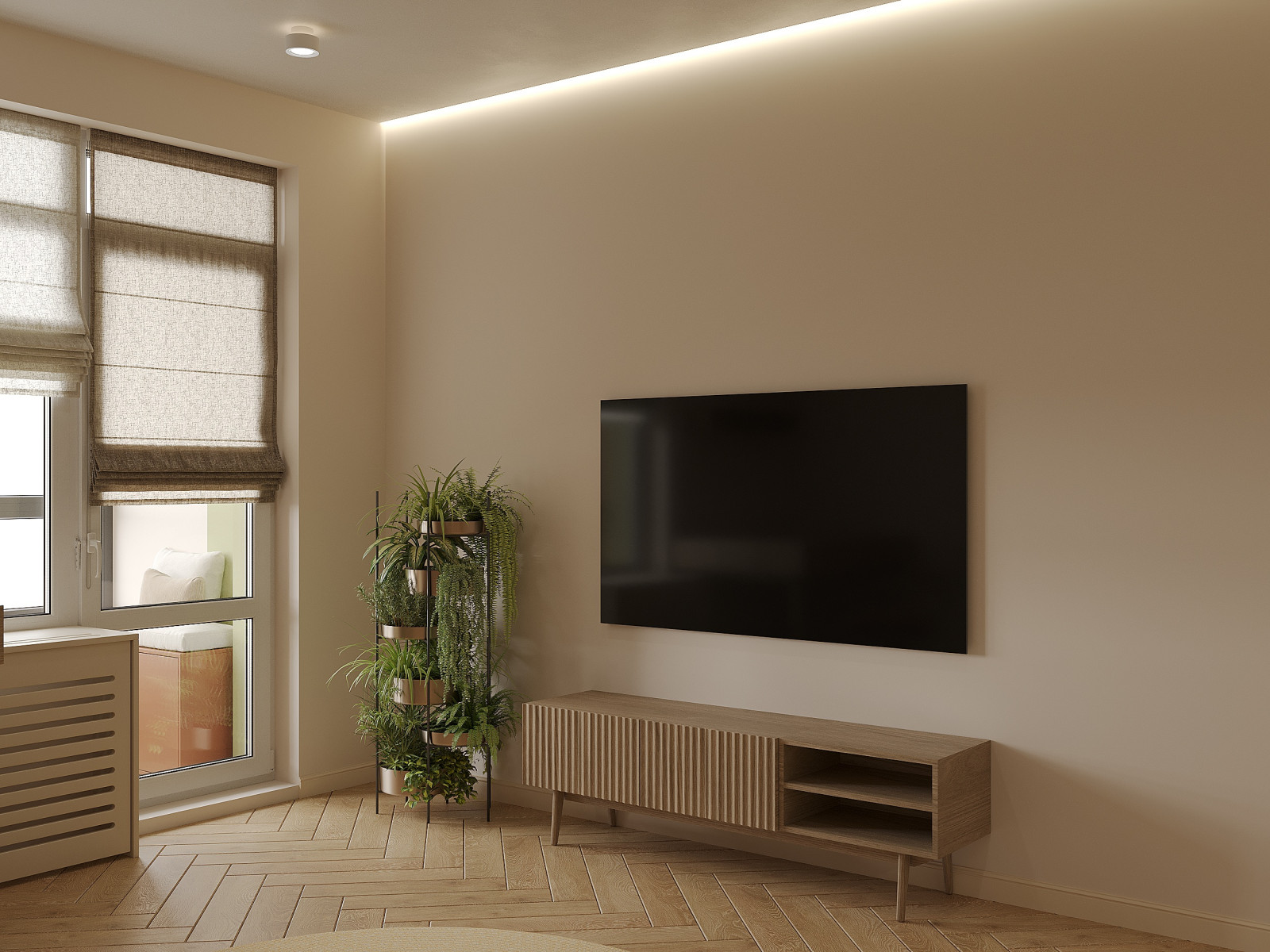 Дизайн 1-комнатной квартиры в ЖК Аквилон Leaves