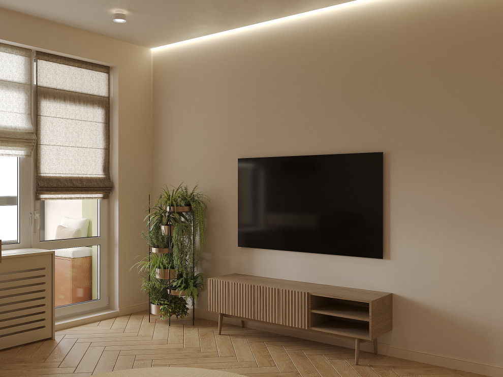 Дизайн 1-комнатной квартиры в ЖК Аквилон Leaves