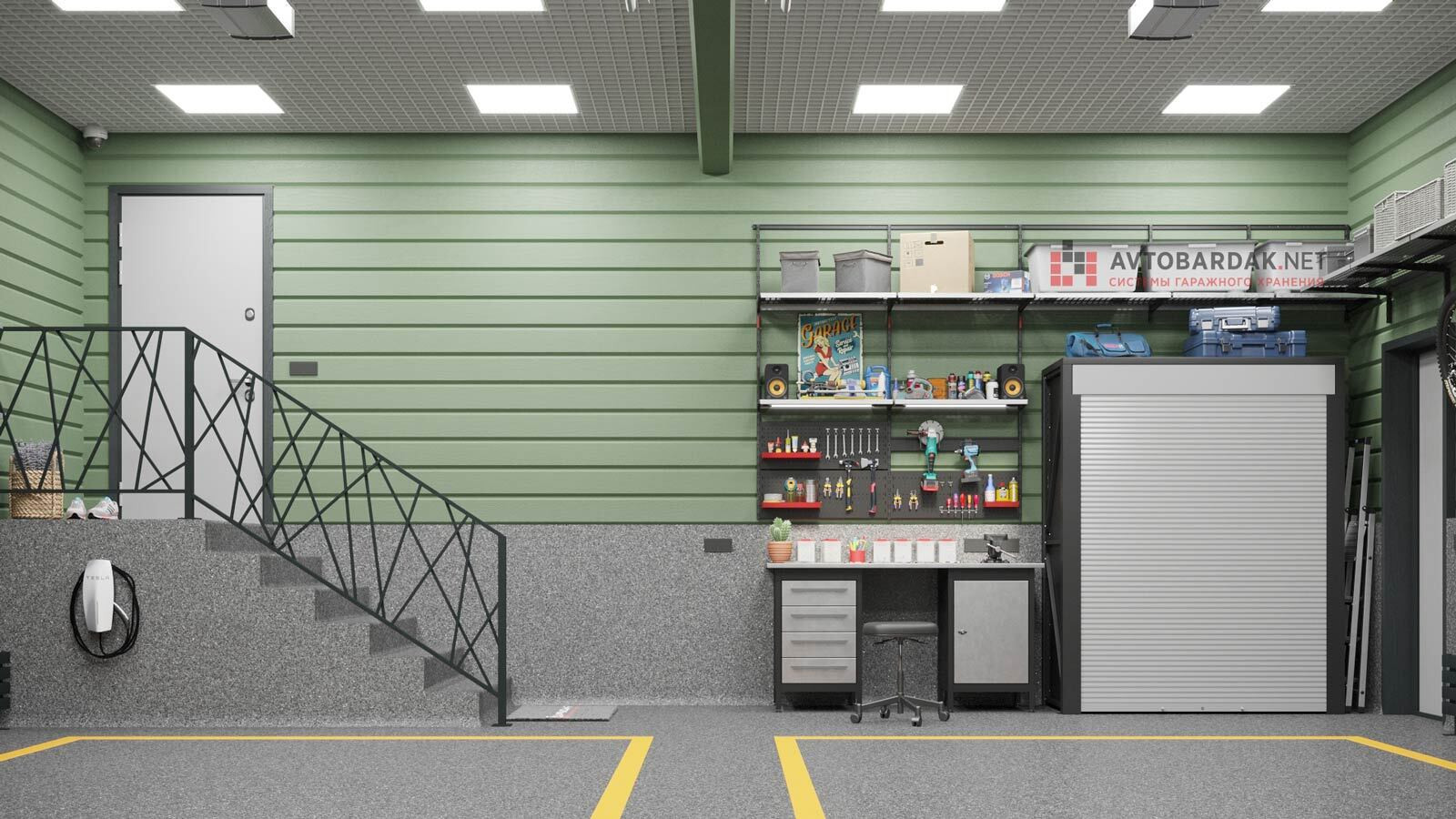 Обложка проекта: Проект №59: гараж 55 кв м (7,1х7,6м)