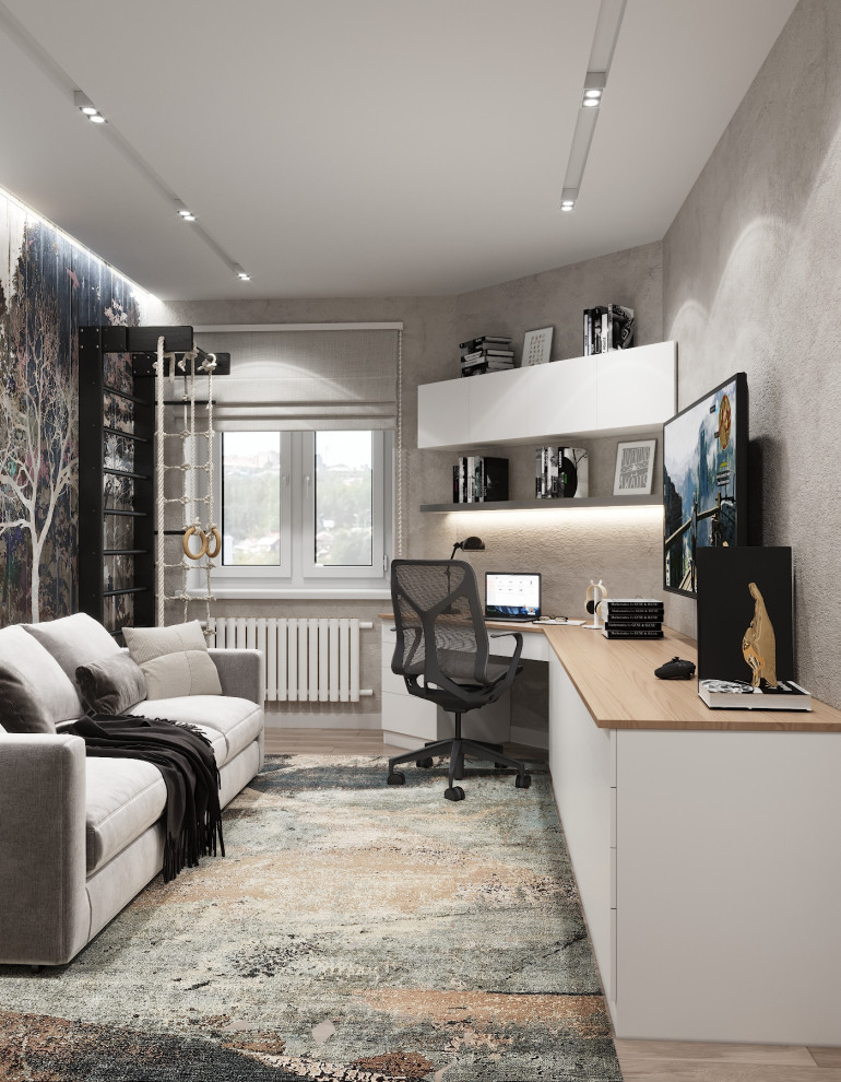 "Пудровые оттенки". Квартира 97 кв.м, ЖК "Левобережный"