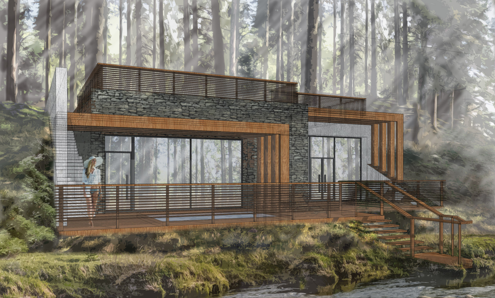 Обложка проекта: Эскиз подземной бани