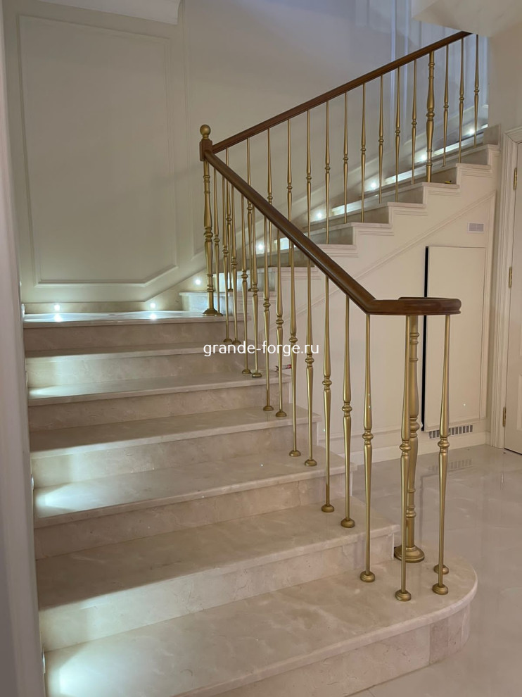 Обложка проекта: Лестница, стальное ограждение, фабрика Grande forge(Франция), коллекция "Рондо"