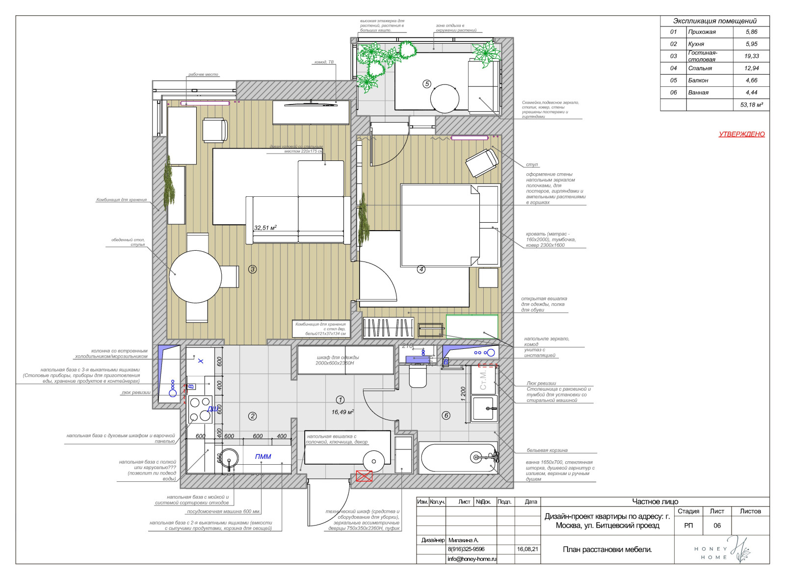 Квартира в г. Видное для студентки.