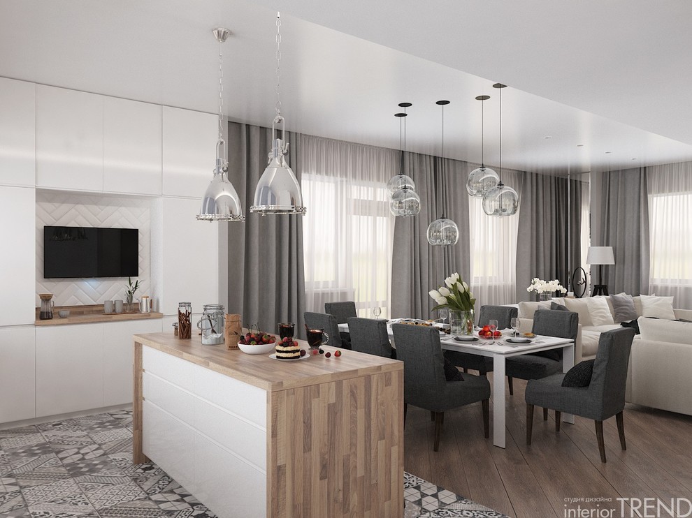 Дизайн интерьера загородного дома в п. Благодатный