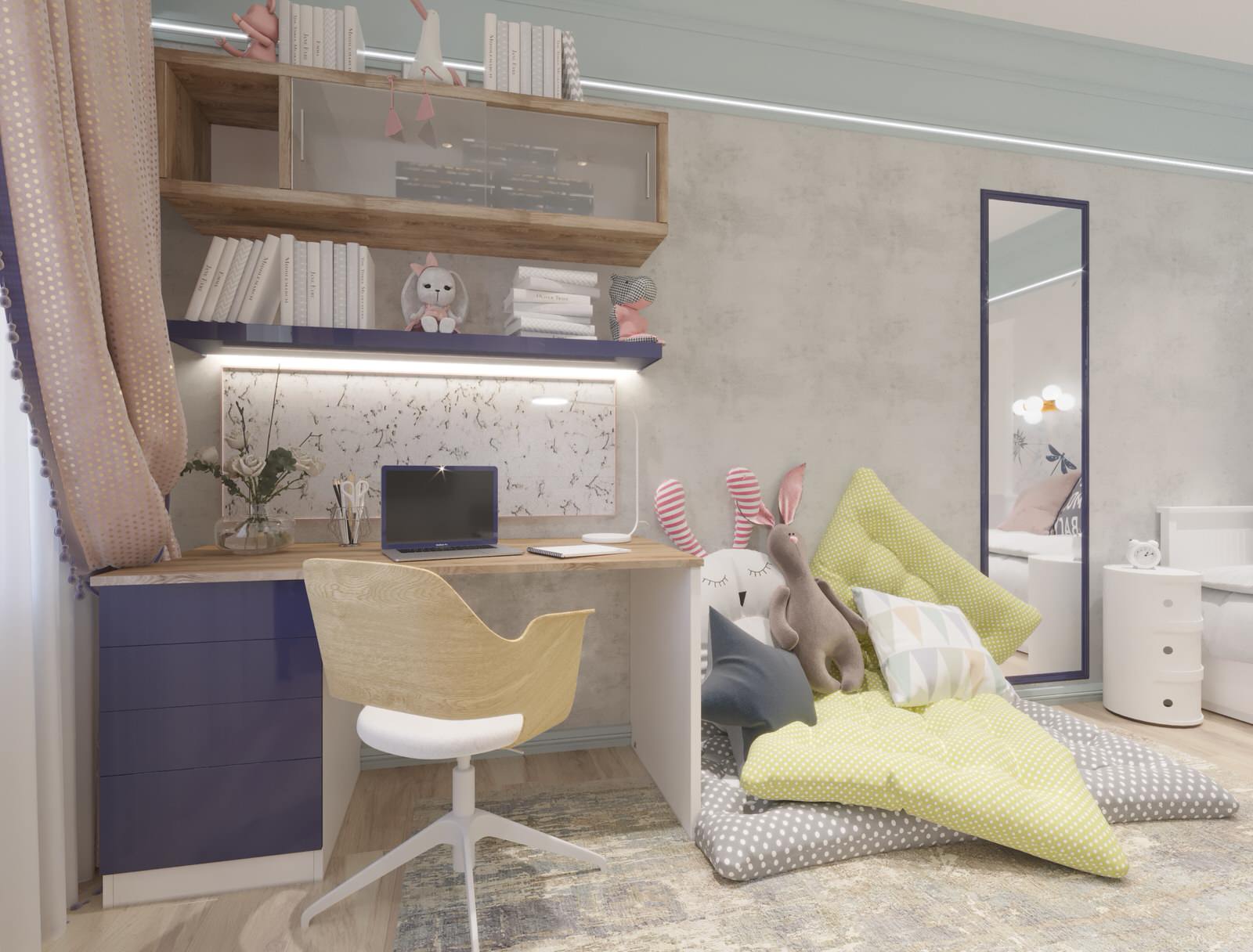 Дизайн-проект  интерьера трехкомнатной квартиры в стиле НЕОклассика